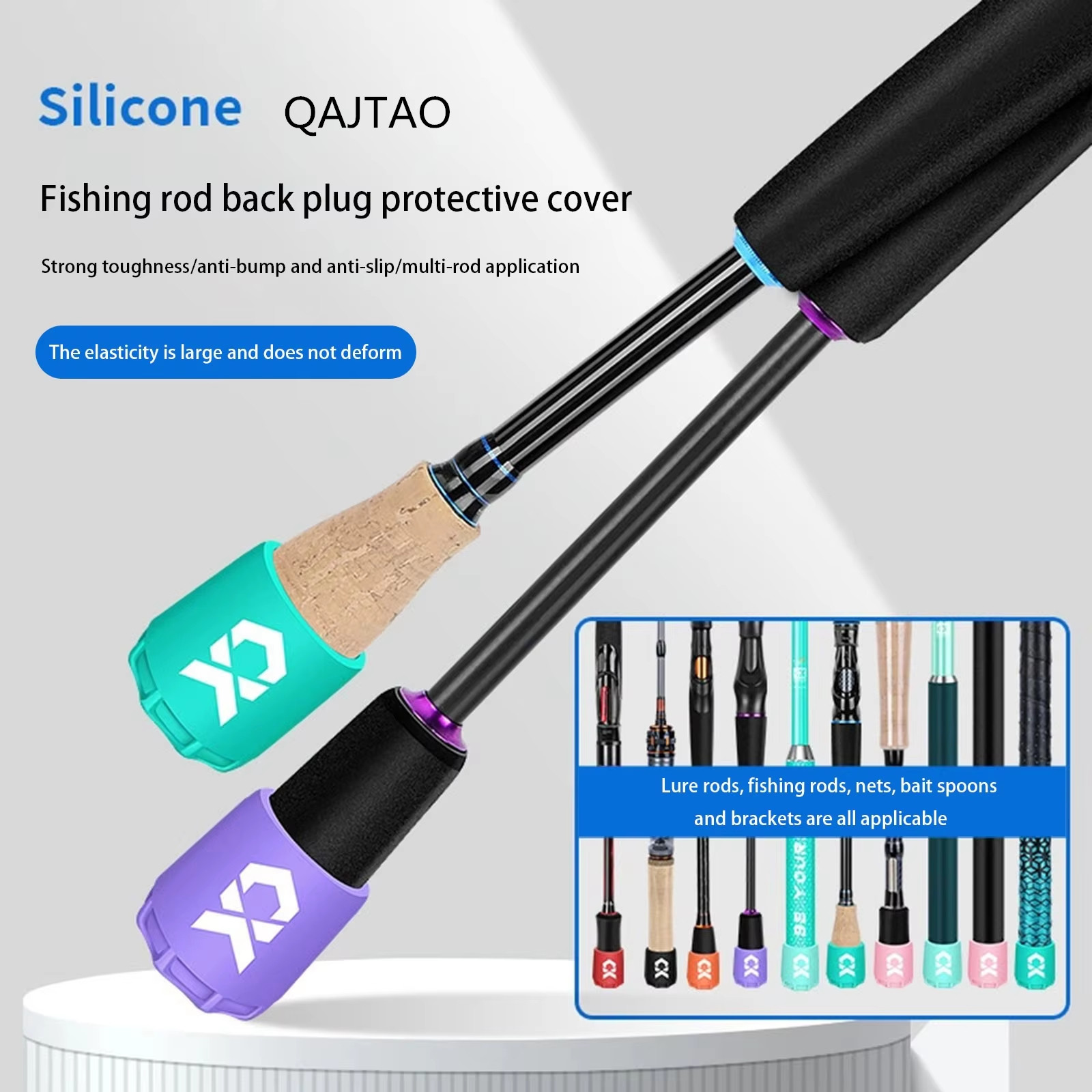 Silicone Fishing Rod End Cap P - огляд і ціна Fishing Line Box
