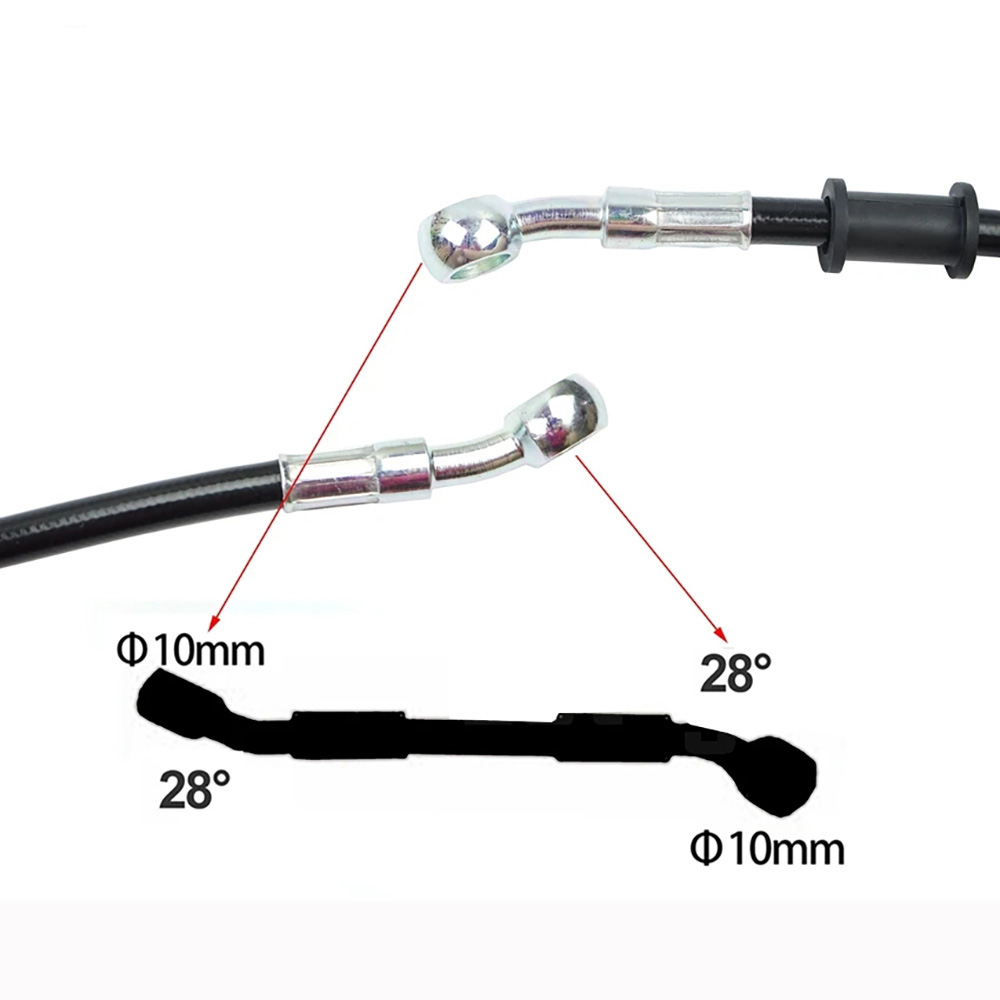 400-2200mm Motorcycle Hydrauli - огляд і ціна Braided Line