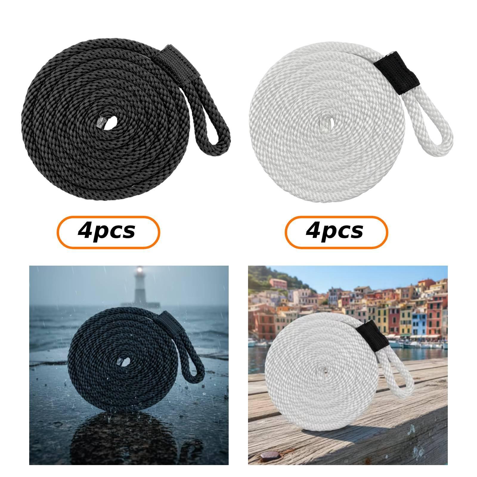 4 Pieces Docklines Mooring Rop - огляд і ціна Braided Line